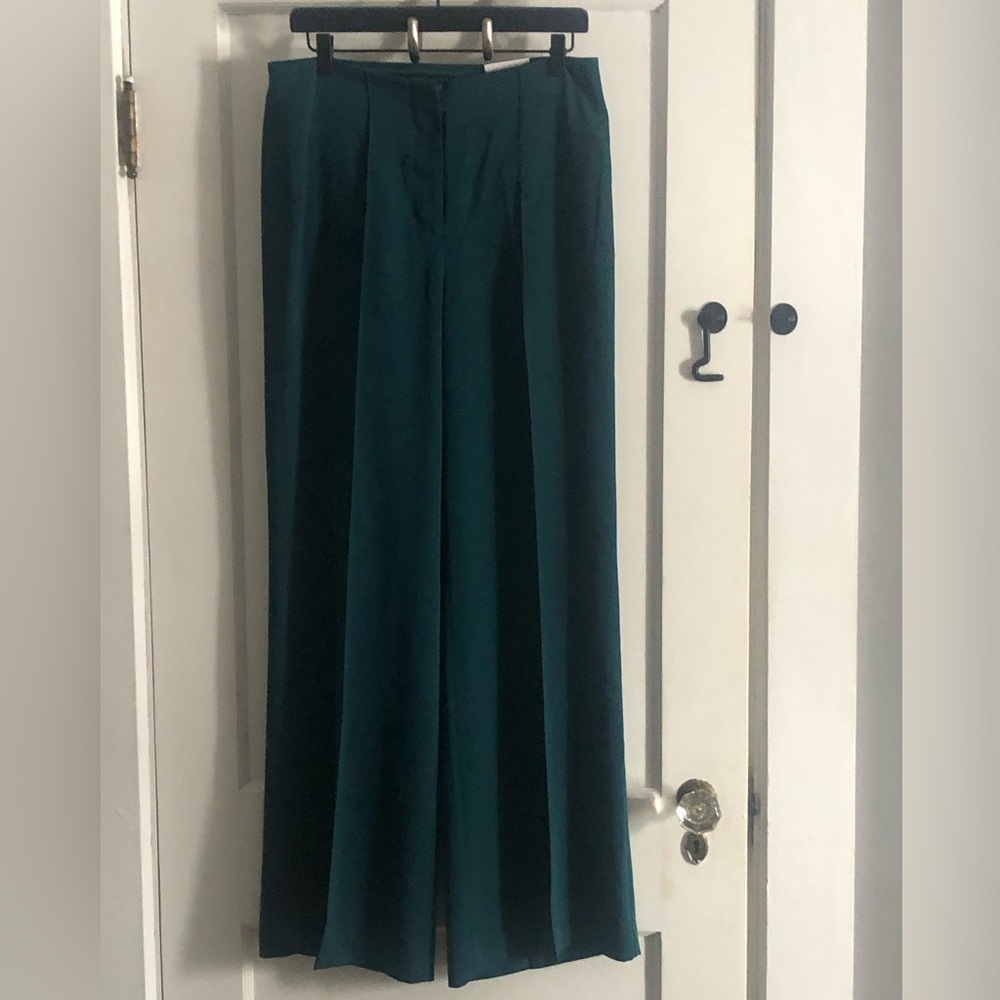 Express forest green trousers, size 8R